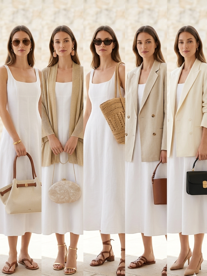 Robe blanche en lin Mango : 5 façons de la porter - Vestia